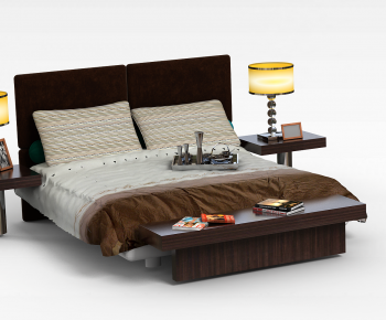 Modern Double Bed-ID:716510064
