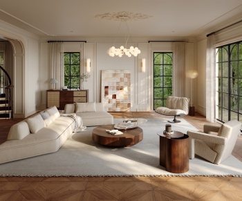 French Style A Living Room-ID:703808071