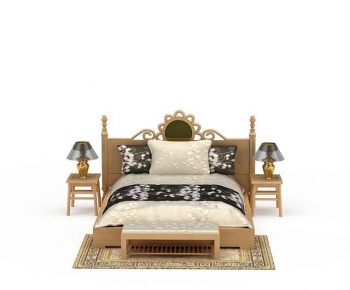 European Style Double Bed-ID:266566043