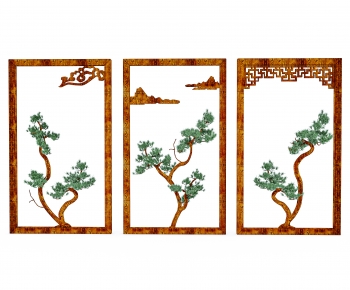 New Chinese Style Wooden Screen Partition-ID:939059975