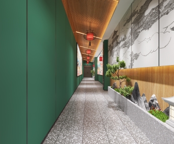 New Chinese Style Corridor-ID:966979989