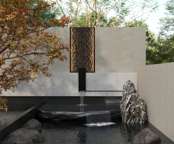 New Chinese Style Rockery Waterscape-ID:819681881