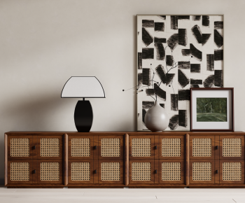 Wabi-sabi Style Decorative Cabinet-ID:259628064