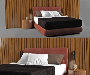 Modern Double Bed-ID:701941013