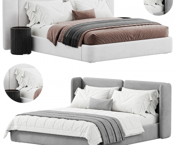 Modern Double Bed-ID:353003983