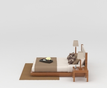 Modern Double Bed-ID:209712983