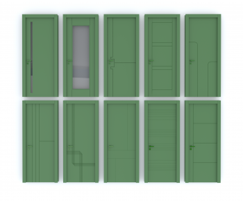 Modern Single Door-ID:204179054