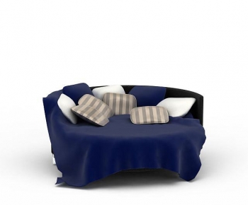 Modern Round Bed-ID:502652889