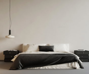 Modern Double Bed-ID:175756939