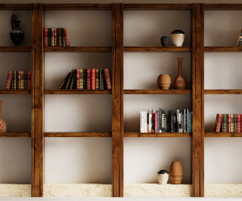 Wabi-sabi Style Bookshelf-ID:163550442