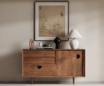 Wabi-sabi Style Side Cabinet-ID:739131935