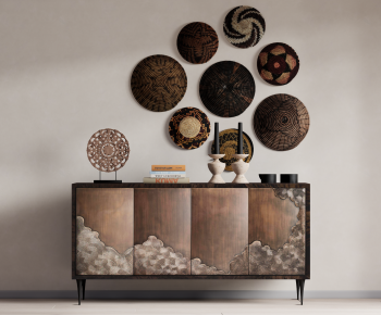 New Chinese Style Side Cabinet-ID:454386959