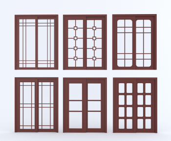 New Chinese Style Sliding Door-ID:907681946