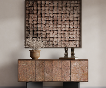 Wabi-sabi Style Side Cabinet-ID:408382894