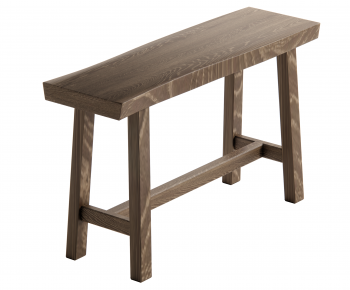 Wabi-sabi Style Wooden Bench Or Stool-ID:919284117