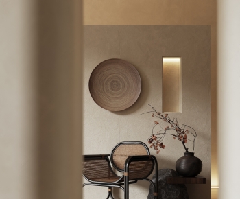 Wabi-sabi Style Lounge Chair-ID:695988893