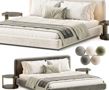 Modern Double Bed-ID:778536085