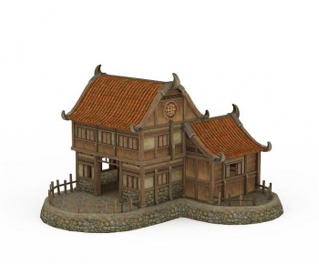 New Chinese Style Building Appearance-ID:715060261