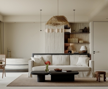 Wabi-sabi Style A Living Room-ID:427077055