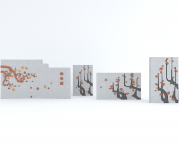 New Chinese Style Landscape Wall-ID:820720255