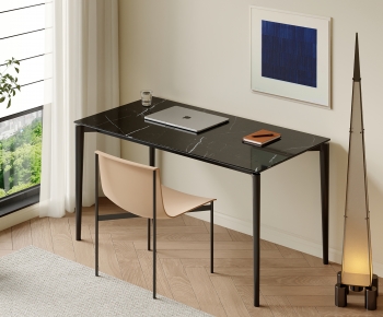 Modern Computer Desk And Chair-ID:497165921