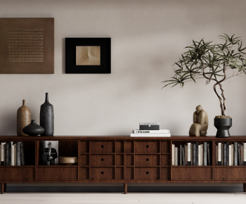 Wabi-sabi Style Side Cabinet-ID:706199883