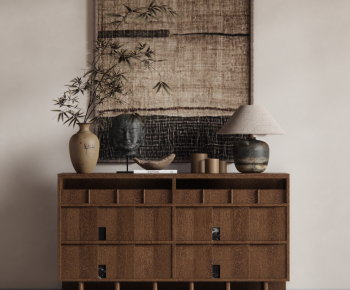 现代中古风边柜-ID:979857928
