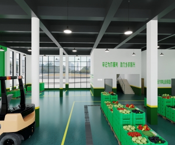 Modern Factory Floor/warehouse-ID:307344912