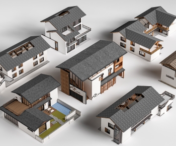 New Chinese Style Appearance Of Commercial Building-ID:832550051