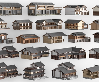 New Chinese Style Appearance Of Commercial Building-ID:337280045