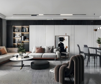 Modern A Living Room-ID:103850455