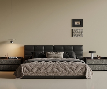 Modern Double Bed-ID:988332996