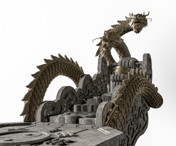 New Chinese Style Sculpture Sketch-ID:826076032