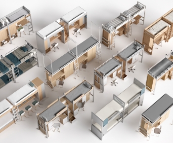 Modern Bunk Bed-ID:341254958