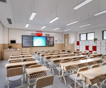 Modern School Classrooms-ID:966376071