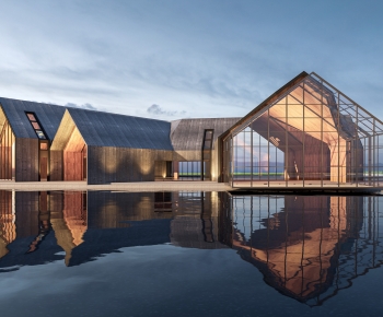 New Chinese Style Architecture Of Artistic Style-ID:632986076