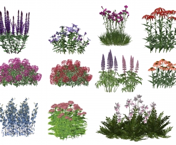 Modern Flowers And Grass-ID:276470908