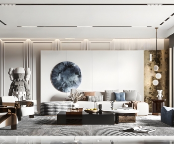 Modern A Living Room-ID:684669079