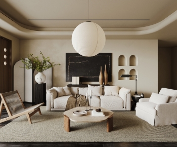 Wabi-sabi Style A Living Room-ID:261511094