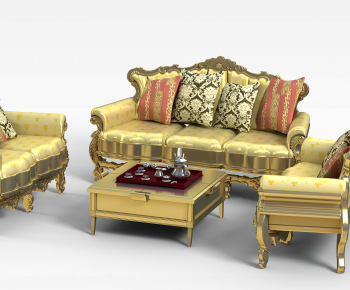 European Style Sofa Combination-ID:651655912