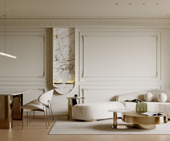 French Style A Living Room-ID:604074952