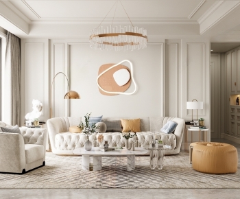 Simple European Style A Living Room-ID:271023041