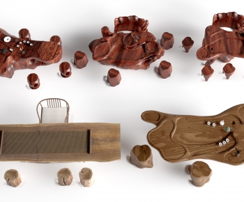 New Chinese Style Tea Tables And Chairs-ID:937321901