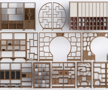 New Chinese Style Antique Rack-ID:812453996