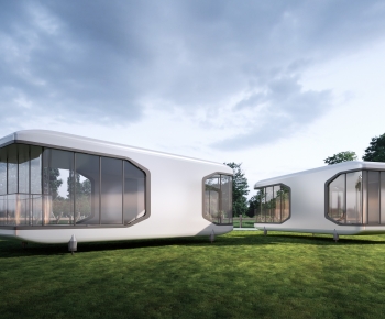 Modern Appearance Of Commercial Building-ID:719954974