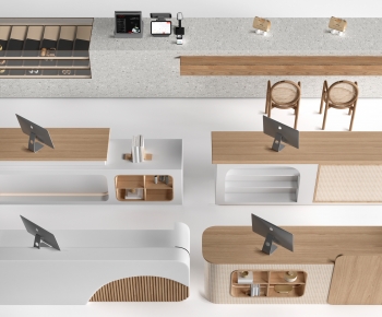 Modern Reception Desk-ID:523035052