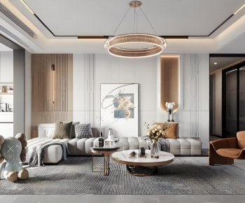 Modern A Living Room-ID:386214973