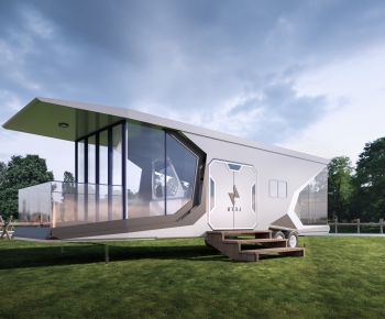Modern Appearance Of Commercial Building-ID:157540085