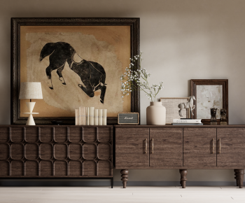 Wabi-sabi Style Side Cabinet-ID:244829787