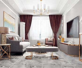 American Style A Living Room-ID:763670921